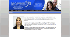 Desktop Screenshot of geisslerhearing.com
